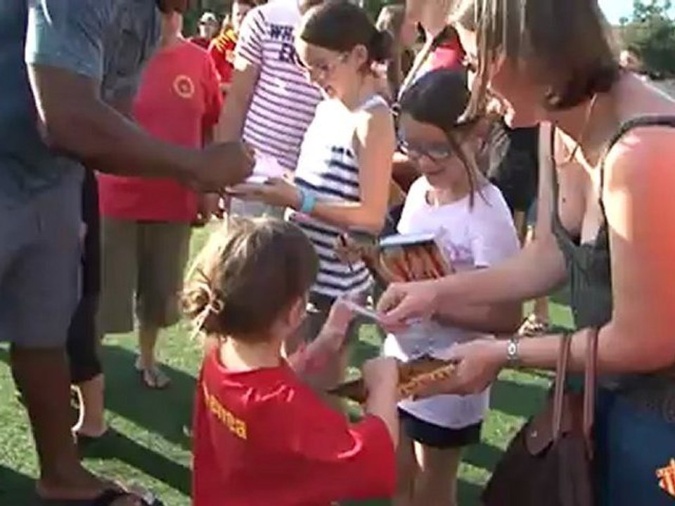 Présentation des joueurs aux Penyes