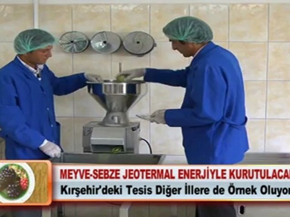MEYVE-SEBZE JEOTERMAL ENERJİYLE KURUTULACAK