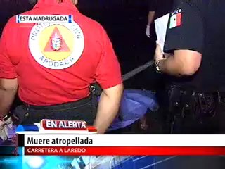 Muere mujer atropellada (woman dies in accident) FUERTES IMAGENES