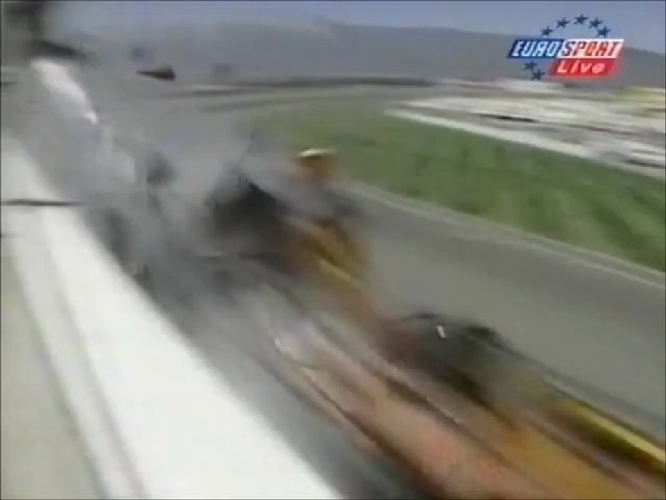 CART Fontana 1997 Huge crash Luyendyk Meier