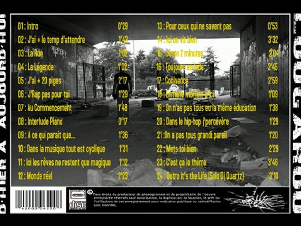 Lougarou Mc's  2 ( J'ai + le temp d'attendre )  Mix-tape d'Hier à Aujourdhui