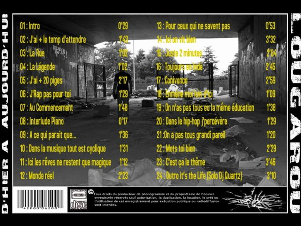 Lougarou Mc's  10 ( Dans la musique tout est cyclique  )  Mix-tape d'Hier à Aujourdhui