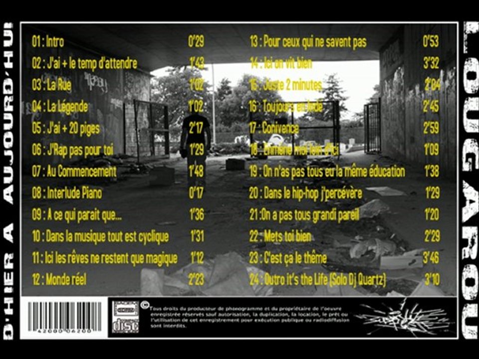 Lougarou Mc's  20 ( Dans le hip-hop j'percévère )  Mix-tape d'Hier à Aujourdhui