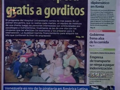 Titulares de Primera Página este 08 de Agosto