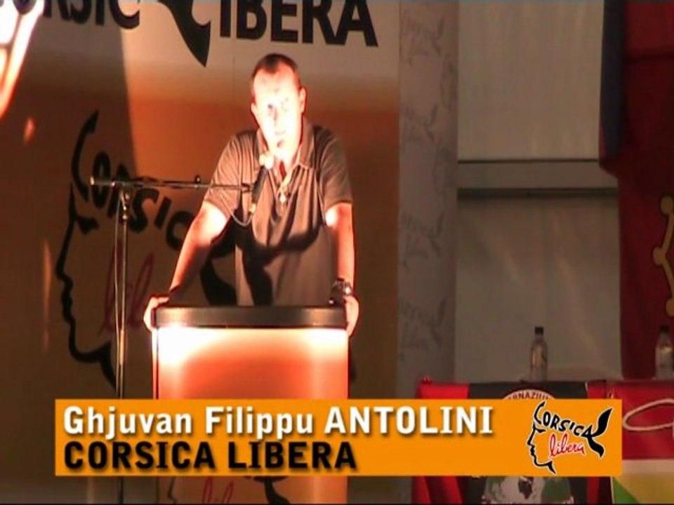 Ghjurnate 2012 - Discours de Ghjuvan Filippu Antolini - CORSICA LIBERA