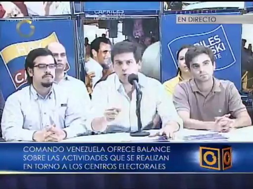 Ocariz: La campaña para nosotros se traslada ahora a la comunidad