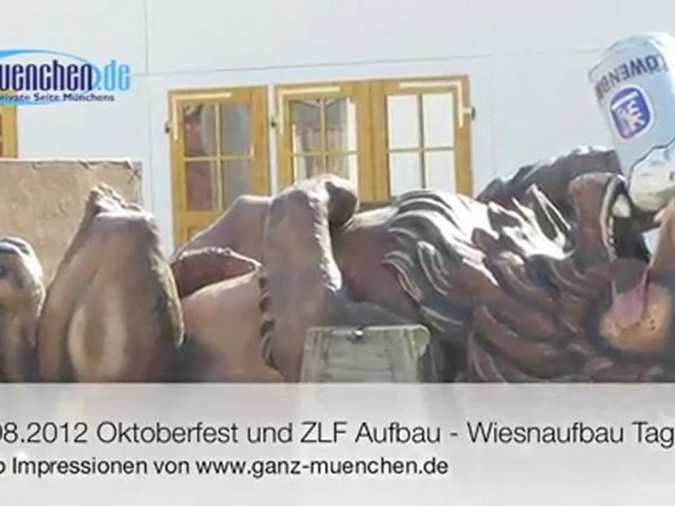 08.08.2012 oktoberfest aufbau - 24. offizieller wiesnaufbau tag (mittwoch)