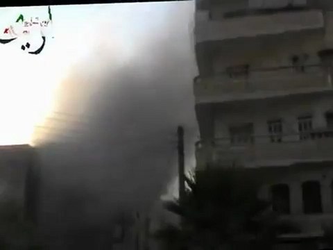 Syria فري برس ادلب اريحا القصف العشوائي على المدينة 7-8-2012