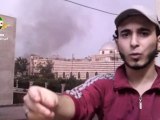 Syria فري برس حمص  المحاصرة تحترق    رسالة الى كل سوري شريف 15 7 2012