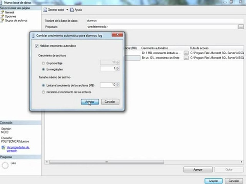 Crear Base de Datos en SQL Server 2008 R2 V 2