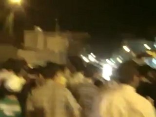 Syria فري برس القامشلي مظاهرة مسائية جامع الكبير 20 رمضان 8-8-2012  ج1