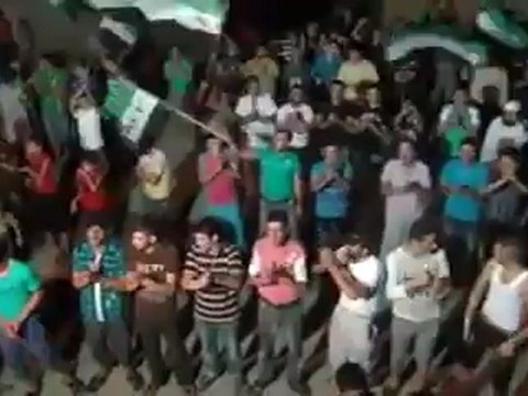 Syria فري برس حماة المحتلة مظاهرة باب قبلي 8 - 8 - 2012 ج2
