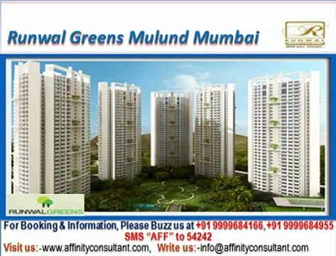 runwal greens apartments new project mulund mumbai @ 09999684166