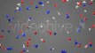 Red White Blue Stars Falling Overlay - Loopable Background