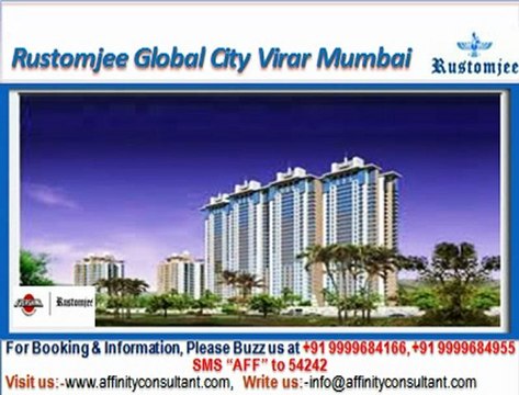 Rustomjee Global city apartments virar west mumbai @ 09999684166