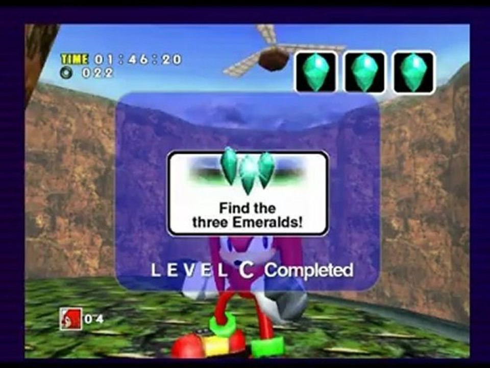 Sonic Adventure DX [Histoire Knuckles] Knukles VS Sonic