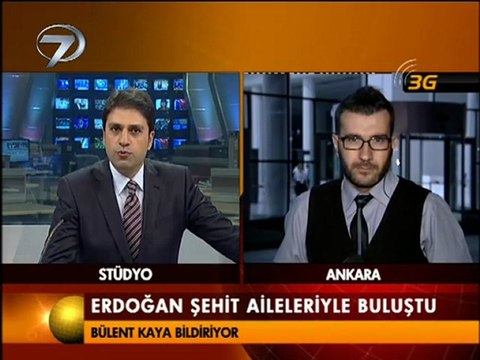 Bülent KAYA Ankara dan 3G ile canlı bağlantı Başbakan Erdoğan Şehit aileleri iftar yemeği