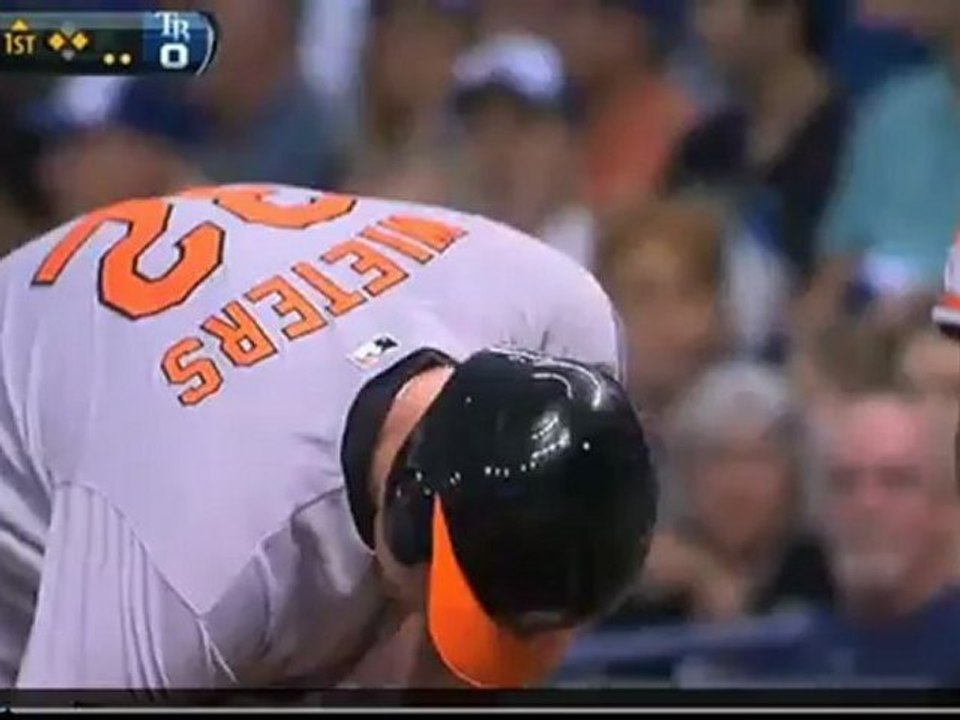 Wieters Stolen Base #1 8/4/2012