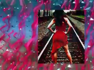 Lady in Red on the Railway