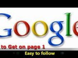 How to get on Page 1 of Google search results