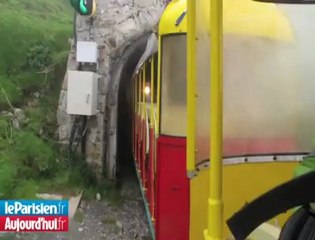 A bord du petit train d'Artouste