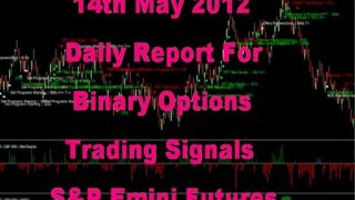 Daily Report 14th May 2012 S&P Emini Futures Free Real Time  Alerts Binary Options Signals