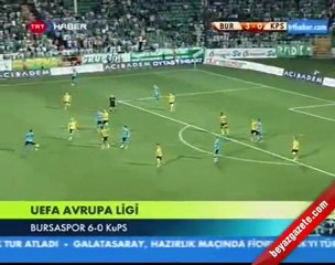 Bursaspor 6 - 0 Kups  ( Geniş Özet  )