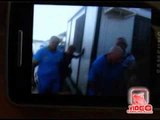 Acerra (NA) - Operai da mesi senza stipendio, protesta davanti al termovalizzatore (live 09.08.12)