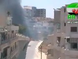 Syria فري برس إدلب   أريحا   تفجير دبابة تابعة للجيش الأسدي 9 8 2012