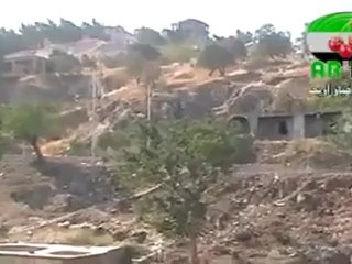 Syria فري برس أريحا   هروب عصابات الاسد من حجاز الشامي بعد تكبيده خسائر كبيرة 9 8 2012