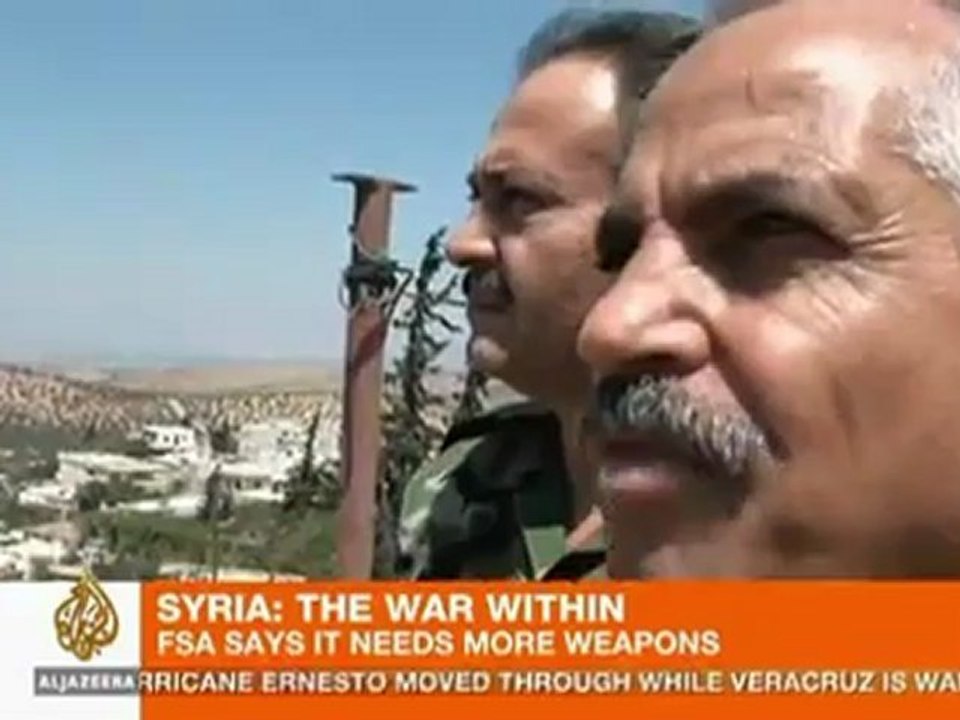 Syria's rebels demand weapons from allies