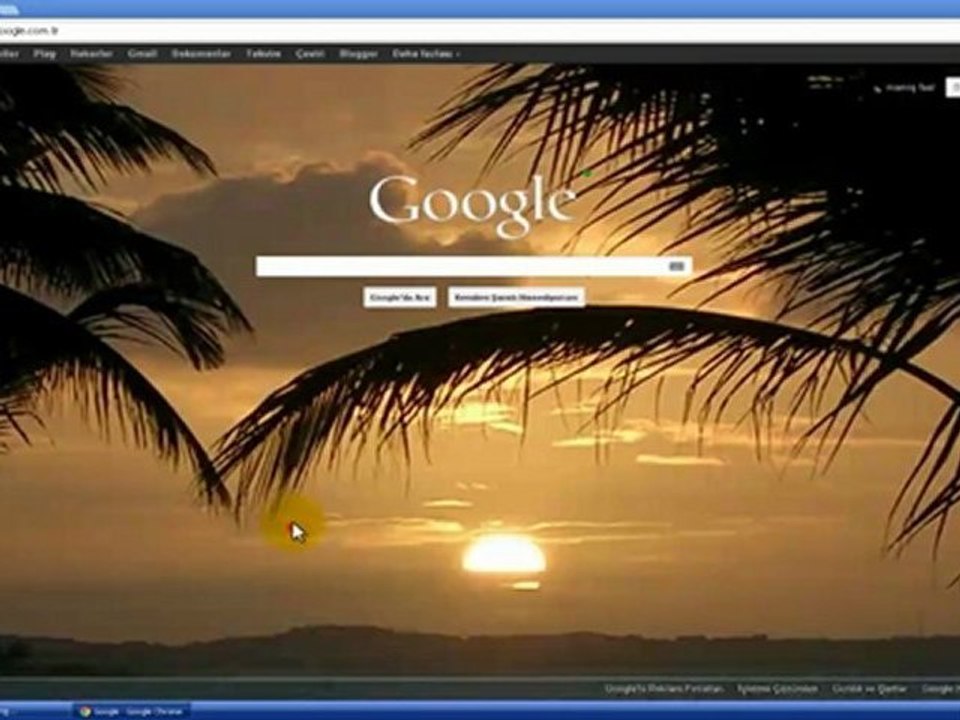 google arka plan değiştirme