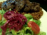 Grilled Kofta Dish - Sarah got a Turkish food dish. Restaurant.