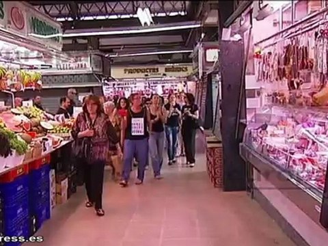 Manifestación de funcionarios en Barcelona