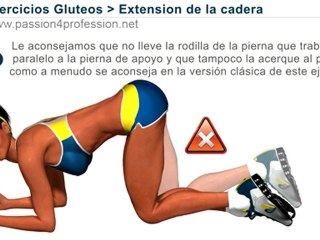 Extension de cadera, ejercicios para mujeres