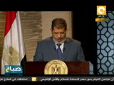 مرسي يتعهد بأن يكون على مسافة واحدة من كل المصريين