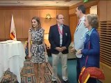 La Reina y los príncipes de Asturias almorzaron con miembros del COI