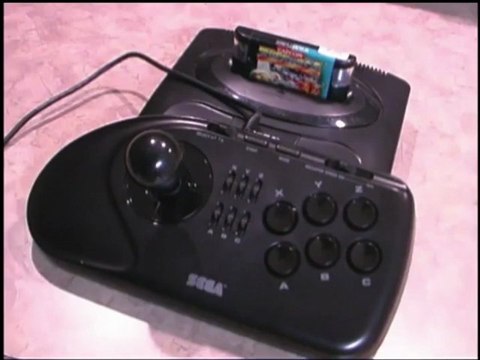 Classic Game Room - SEGA GENESIS 6-BUTTON ARCADE STICK joystick review