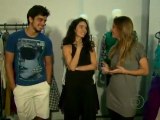 Claudia Ohana e Rodrigo Simas mostram o figurino do quadro Dança dos Famosos