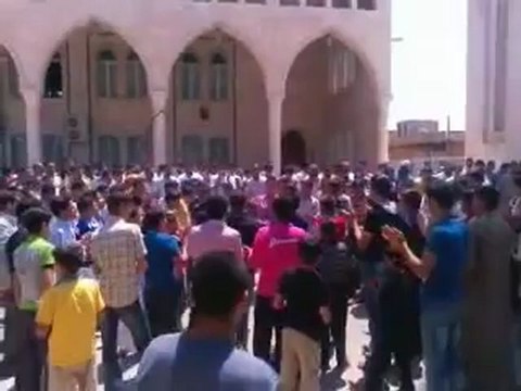 Syria فري برس حماه المحتلة حلفايا - جمعة سلحونا في مظادات الطيران 10-8-2012
