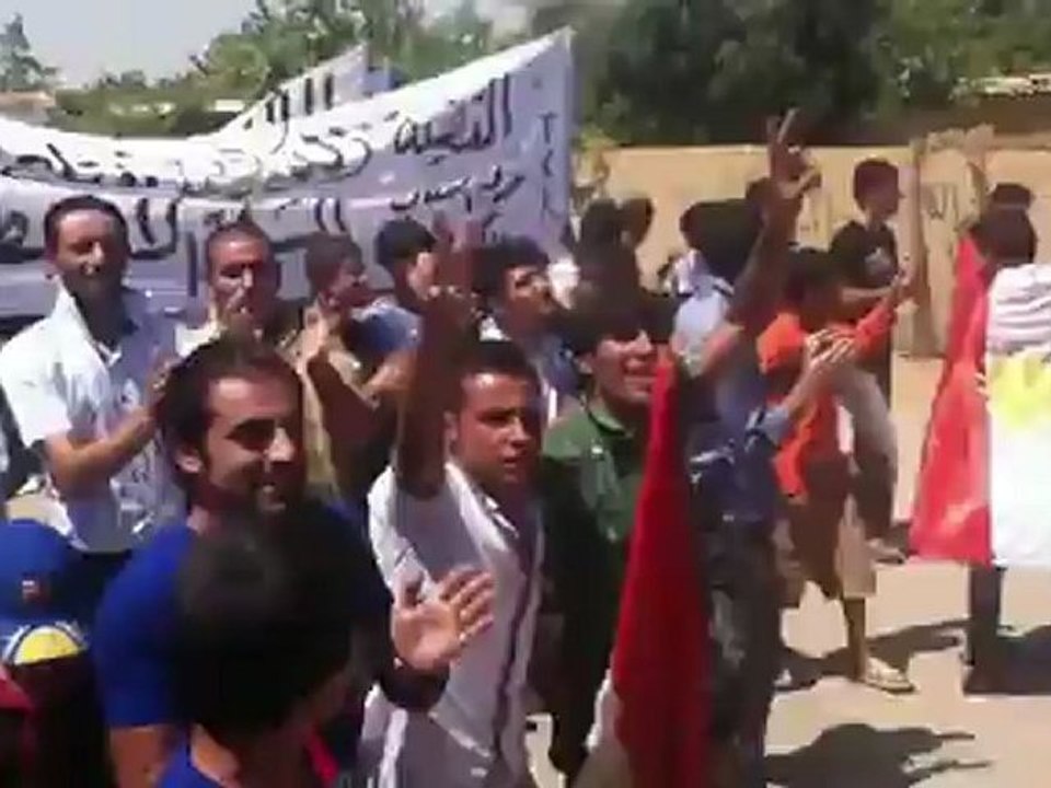 Syria فري برس  الحسكه تربه سبي   جمعة سلحونا بمضادات الطيران  10-8-2012