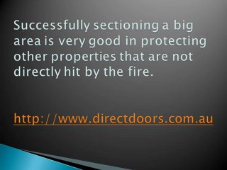 Shutters for Controlling Fire