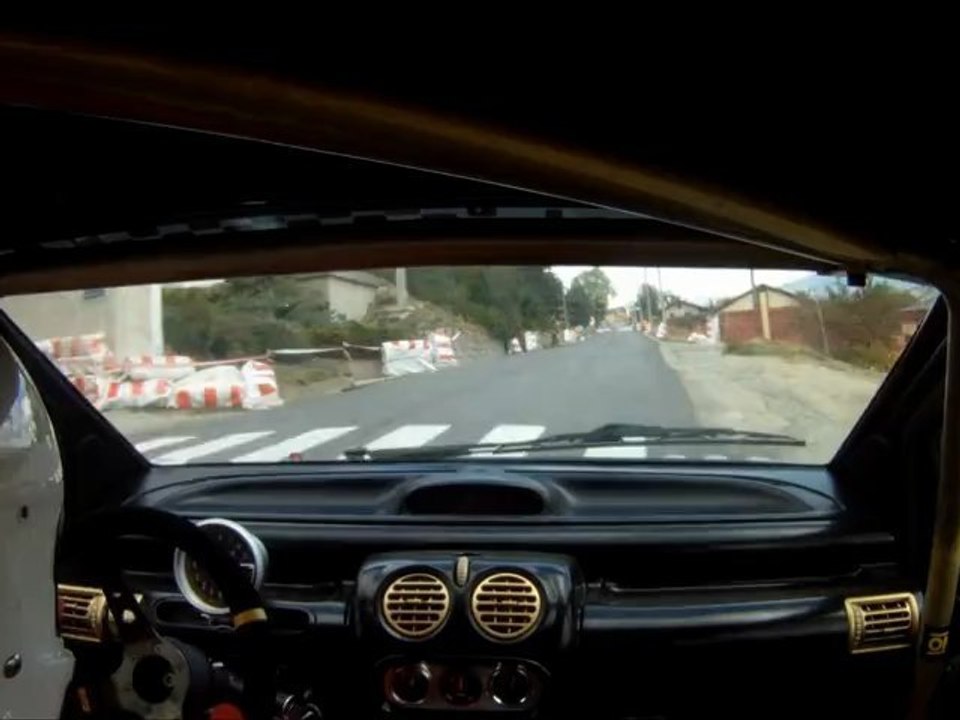 caméra embarquée course de de cote font romeu 2012 yannick cano  twingo f2000