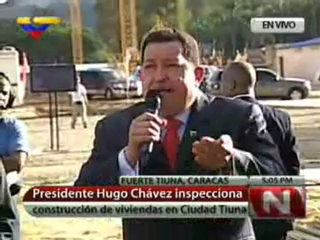 (VÍDEO) Pdte. Chávez inspecciona construcción de viviendas en Ciudad Tiuna
