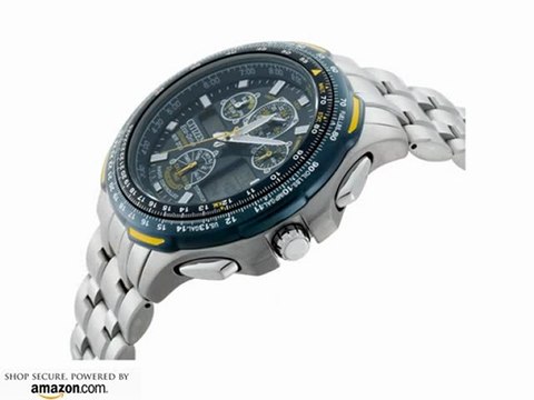 Citizen Men's JY0050-55L Eco-Drive Blue Angels Skyhawk A-T Chronograph Titanium Watch Best Price