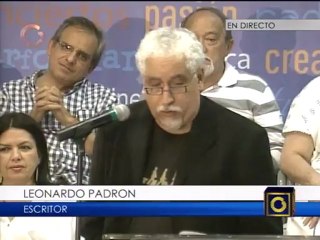 Leonardo Padrón:  imagino ser un escritor sin una Ley Resorte que ofenda mi profesión