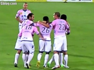 Evian TG - Bordeaux : but de Daniel Wass sur coup franc (2-3)