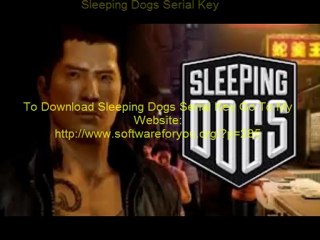 Sleeping Dogs Serial Key Free!