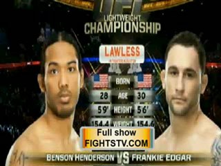 BENSON HENDERSON VS FRANKIE EDGAR II