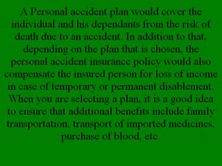 Benefits of Accidental Insurance Plan